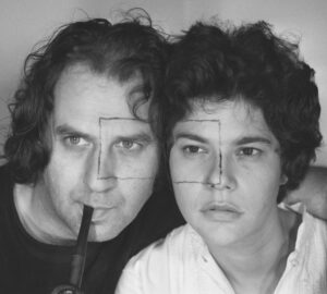 LILIANA PORTER_1973_Untitled (Porter and Camnitzer with drawing)